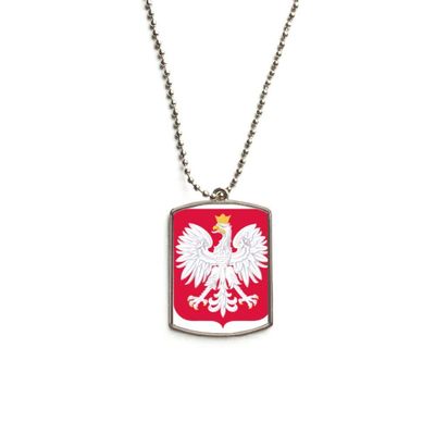 DIYthinker Poland Europe National Emblem Stainless Steel Chain Dog Tag Pendant Pet Necklace