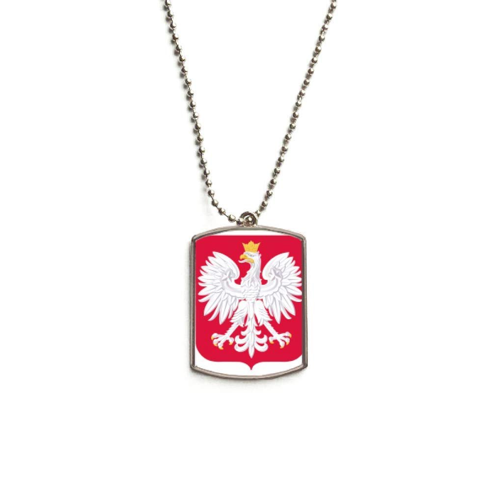 DIYthinker Poland Europe National Emblem Stainless Steel Chain Dog Tag Pendant Pet Necklace