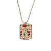 DIYthinker Pizza Tomato Foods Peppers Onion Stainless Steel Chain Dog Tag Pendant Pet Necklace view 1