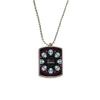 l Rose Happy The Day of The Dead Stainless Steel Chain Dog Tag Pendant Pet Necklace view 1