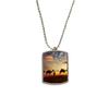 All The Way to The Silk Road Camel Desert Stainless Steel Chain Dog Tag Pendant Pet Necklace view 1