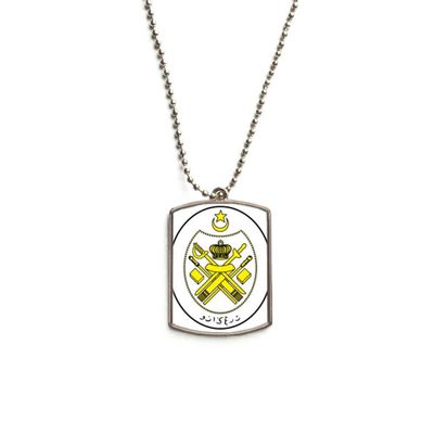 DIYthinker Malaysia Asia National Emblem Stainless Steel Chain Dog Tag Pendant Pet Necklace
