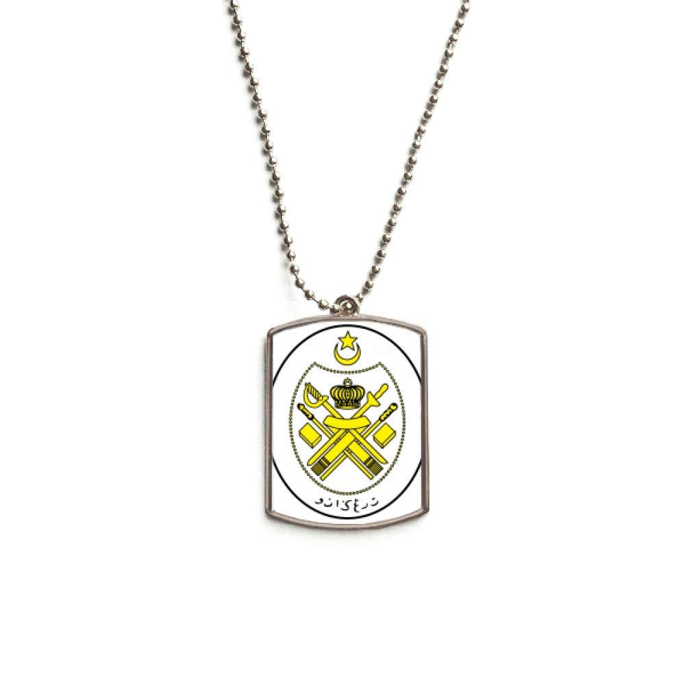 DIYthinker Malaysia Asia National Emblem Stainless Steel Chain Dog Tag Pendant Pet Necklace