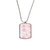 DIYthinker Hand Painted Rose Flower Plant Stainless Steel Chain Dog Tag Pendant Pet Necklace view 1