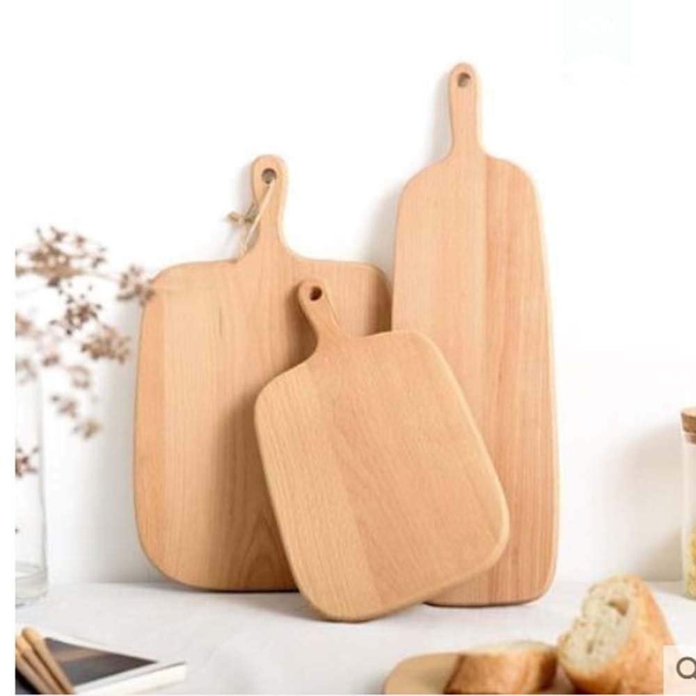 1PC Cheese Board,Wood Cutting Board,Wood Cheese Plate,Bamboo cutting board wooden chopping board reversible non slip handle solid Cheese Board,2