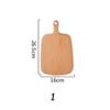1PC Cheese Board,Wood Cutting Board,Wood Cheese Plate,Bamboo cutting board wooden chopping board reversible non slip handle solid Cheese Board,1 view 2
