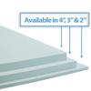 Nestl Bedding Mattress Topper, 3 Inch Memory Foam Topper, Gel Infused Memory Foam Mattress Topper, Ventilated Design Mattress Pad, Queen, Blue view 4