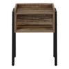 Monarch Specialties I 3583 Accent Table, Side, End, Nightstand, Lamp, Living Room, Bedroom, Metal, Laminate, Brown, Black, Contemporary, Modern view 4
