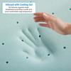Nestl Bedding Mattress Topper, 2 Inch Memory Foam Topper, Gel Infused Memory Foam Mattress Topper, Ventilated Design Mattress Pad, Twin XL, Blue view 2