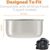 Sicheer Stainless Steel Inner Pot Replacement Insert Liner Accessory Compatible with Ninja Foodi 5 Quart view 2
