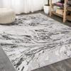 JONATHAN Y Swirl Marbled Gray/Black Indoor Area Rug 5X8 ft, Abstract for Living Room, Bedroom, Kitchen, Office, Easy-Cleaning, High Traffic, Pet-Friendly, Non-Shedding SOR203C-5 view 3