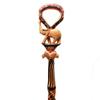 African Wood Decorative Walking Stick (Hand Made in Kenya) (Elephant/Lion Natural) view 3