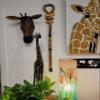 African Wood Decorative Walking Stick (Hand Made in Kenya) (Elephant/Lion Natural) view 4