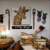 African Wood Decorative Walking Stick (Hand Made in Kenya) (Zebra/Lion) view 4