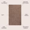 JONATHAN Y Haze Solid Low-Pile Brown Indoor Area Rug 8x10, Coastal,Bohemian,Minimalist,Classic, Easy-Cleaning for Living Room,Bedroom,Kitchen,Pet Friendly,Non-Shedding (SEU100J-8) view 3