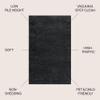 JONATHAN Y Haze Solid Low-Pile Black Indoor Area Rug 8x10, Coastal,Bohemian,Minimalist,Classic, Easy-Cleaning for Living Room,Bedroom,Kitchen,Pet Friendly,Non-Shedding (SEU100I-8) view 3
