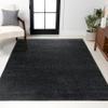 JONATHAN Y Haze Solid Low-Pile Black Indoor Area Rug 5x8, Coastal,Bohemian,Minimalist,Classic, Easy-Cleaning for Living Room,Bedroom,Kitchen,Pet Friendly,Non-Shedding (SEU100I-5) view 1