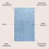 JONATHAN Y Haze Solid Low-Pile Classic Blue Indoor Area Rug 8x10, Coastal,Bohemian,Minimalist,Classic, Easy-Cleaning for Living Room,Bedroom,Kitchen,Pet Friendly,Non-Shedding (SEU100F-8) view 2