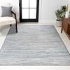 JONATHAN Y Loom Strie' Gray/Turquoise Indoor Area Rug 8X10 ft, Modern for Living Room, Bedroom, Kitchen, Office, Easy-Cleaning, High Traffic, Pet-Friendly, Non-Shedding SOR200B-8 view 1