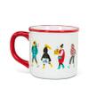 Abbott Collection 27-MUG-ABX-45 Winter Errands Mug, 4 inches H, White/red view 2