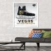 Trends International NHL Vegas Golden Knights - Drip Skate 20 Wall Poster, 22.375" x 34", White Framed Version view 2