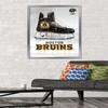 Trends International NHL Boston Bruins - Drip Skate 20 Wall Poster, 22.375" x 34", Silver Framed Version view 2