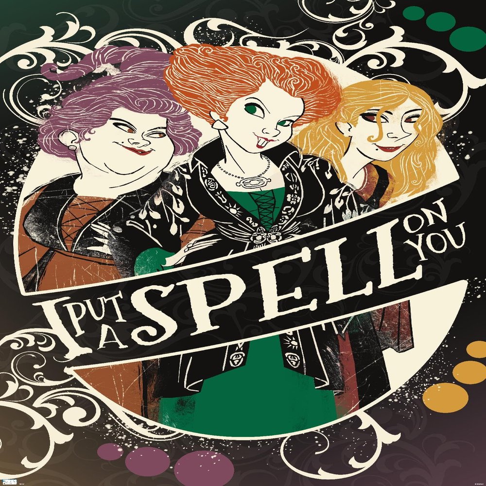 Trends International Disney Hocus Pocus - Spell on You Wall Poster, 22.375" x 34", Premium Unframed Version