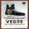 Trends International NHL Vegas Golden Knights - Drip Skate 20 Wall Poster, 22.375" x 34", Mahogany Framed Version view 1