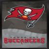 Trends International NFL Tampa Bay Buccaneers - Logo 20 Wall Poster, 22.375" x 34", Black Framed Version view 1