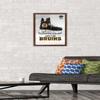 Trends International NHL Boston Bruins - Drip Skate 20 Wall Poster, 14.725" x 22.375", Mahogany Framed Version view 2