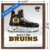 Trends International NHL Boston Bruins - Drip Skate 20 Wall Poster, 14.725" x 22.375", Mahogany Framed Version view 3