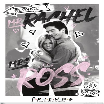 Trends International Friends - Ross and Rachel Wall Poster, 22.375" x 34", Premium Unframed Version