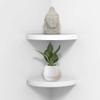 AHDECOR Wood Corner Shelves White, Durable Floating Corner Shelf for Organizing and Displaying Dcor in Any Room, Set of 2 view 1