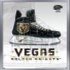 Trends International NHL Vegas Golden Knights - Drip Skate 20 Wall Poster, 14.725" x 22.375", Silver Framed Version view 1