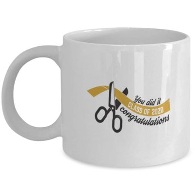 Amisk Graduation Coffee Mug You Did It Class Of 2020 Congratulations Funny Gift Idea Coffee Cup - 11oz
