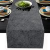 Comforance Table Runner Dresser Grey Non-Slip Linen Burlap Rectangle Table Setting Decor for Wedding Party Holiday Dinner Home 16x72inch, Ethnic Lace Ornate Retro Pattern Artistic view 1