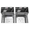 ColorJoy Commercial Deep Fryer with 2 Baskets12.7QT/12L 5000W Countertop Deep Fryer Electric Dual Tank Deep Fryer, Heavy Duty Stainless Steel Electric Deep Fryer view 2