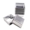 10pcs mini square aluminium alloy cheese pan small mousse cake mold bread mould tart holders pudding jelly tins DIY bakery A06 view 1