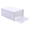 Eapmic Foldable Shoe Box, 20/24Pcs Stackable Plastic Clear Shoe Storage Box,Storage Bins Shoe Container Home Organizer Rack Stack (24Pcs) view 1