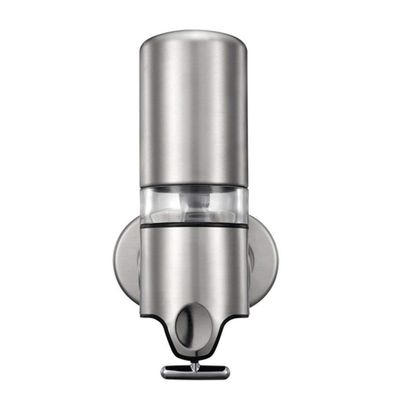 Bathroom soap Dispenser Bathroom Hotel Soap Dispenser Stainless Steel Wall-Mounted Manual 500ml Shower Gel Lotion Bottle Soap Dispenser Soap Bottle (Size : Single Head)