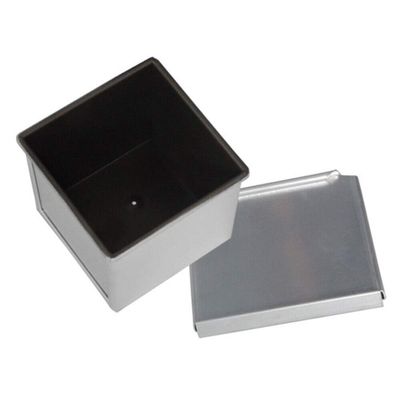 1PC Bread Toast Mold,Loaf Pan with Lid,Toast Box,Mini Toast Mold Nonstick Square Loaf Pan, Aluminized Steel Bread Mold Cake Dessert Making Mould with Lid,M