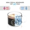 Glass Coffee Mugs or Tea Cup, Heat-resistant Large Wide Mouth Hot and cold Beverage Mugs(17oz), Crystal Coffee Mug, Clear Espresso Cups with Handle, Household Coffee Drink Cup the Best Choice for Gift view 2