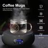 Glass Coffee Mugs or Tea Cup, Heat-resistant Large Wide Mouth Hot and cold Beverage Mugs(17oz), Crystal Coffee Mug, Clear Espresso Cups with Handle, Household Coffee Drink Cup the Best Choice for Gift view 3