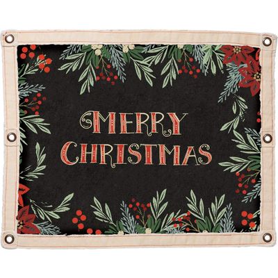 Primitives By Kathy 108258 Merry Christmas Wall Banner, 30-inch Length, Multicolor