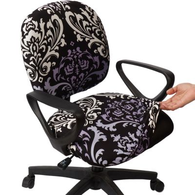Melaluxe Computer Office Chair Cover - Protective & Stretchable Universal Chair Covers Stretch Rotating Chair Slipcover