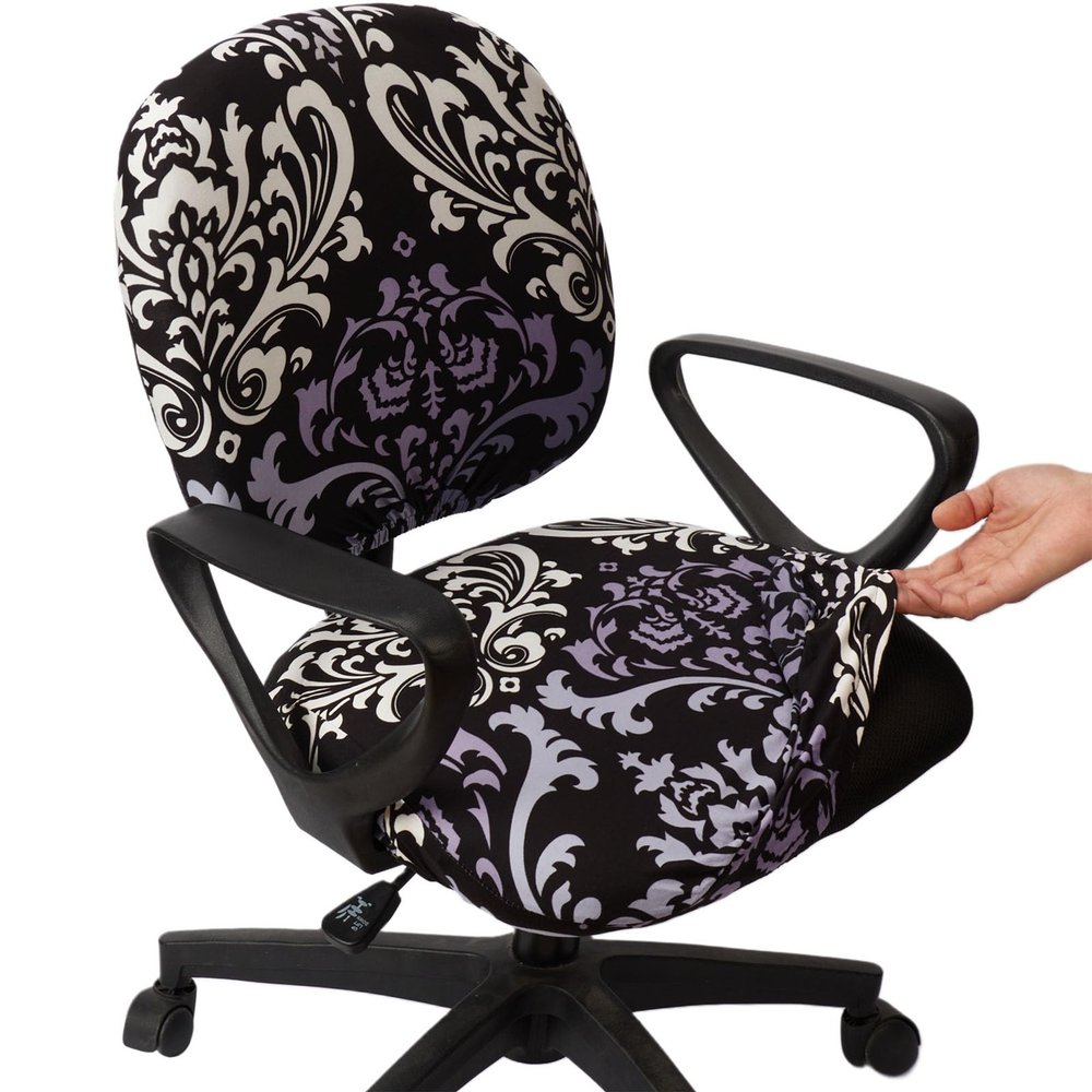 Melaluxe Computer Office Chair Cover - Protective & Stretchable Universal Chair Covers Stretch Rotating Chair Slipcover