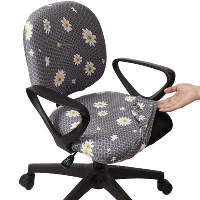 Melaluxe Computer Office Chair Cover - Protective & Stretchable Universal Chair Covers Stretch Rotating Chair Slipcover