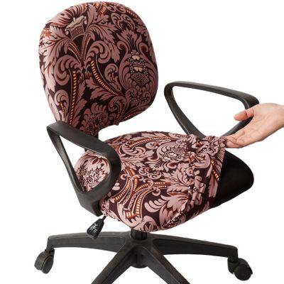 Melaluxe Computer Office Chair Cover - Protective & Stretchable Universal Chair Covers Stretch Rotating Chair Slipcover