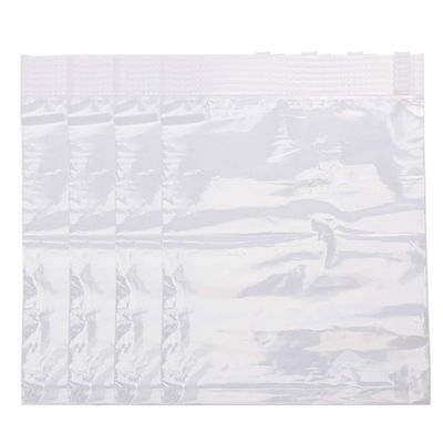 TOYANDONA 20pcs Transparent Plastic Zipper Storage Bags for Clothing Underwear Socks Resealable Frosted Pouches Privacy Protecting Organizers Reusable Design