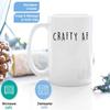 Funny 11Oz Mug - Crafty AF Shirt Funny Crafter TShirt Cup Coffee Cups For Men Women view 3